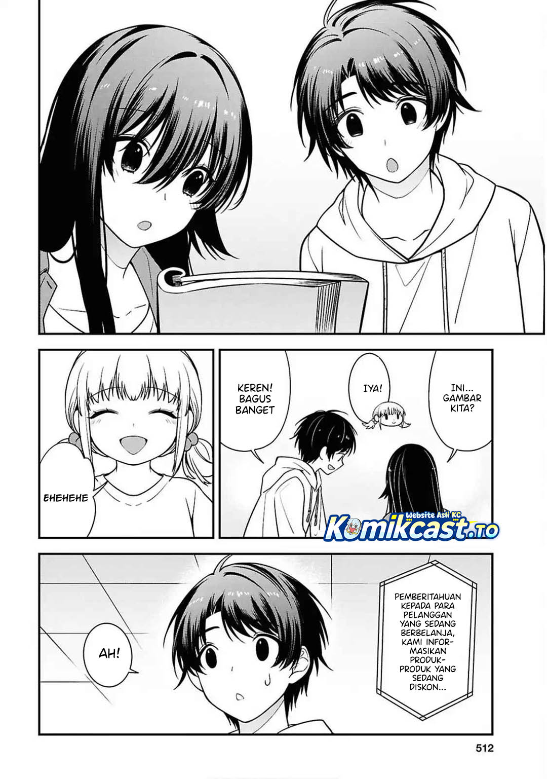 Tonari no Seki no Yankee Shimizu-san ga Kami o Kuroku Sometekita Chapter 13 Bahasa Indonesia
