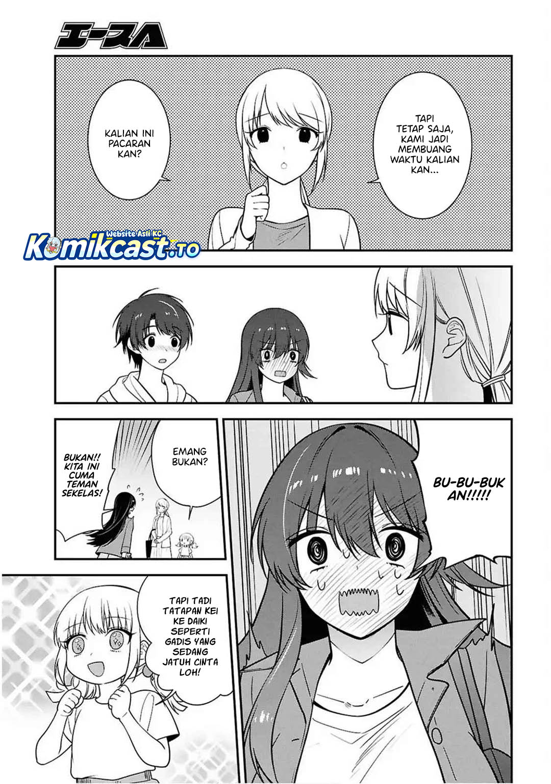 Tonari no Seki no Yankee Shimizu-san ga Kami o Kuroku Sometekita Chapter 13 Bahasa Indonesia