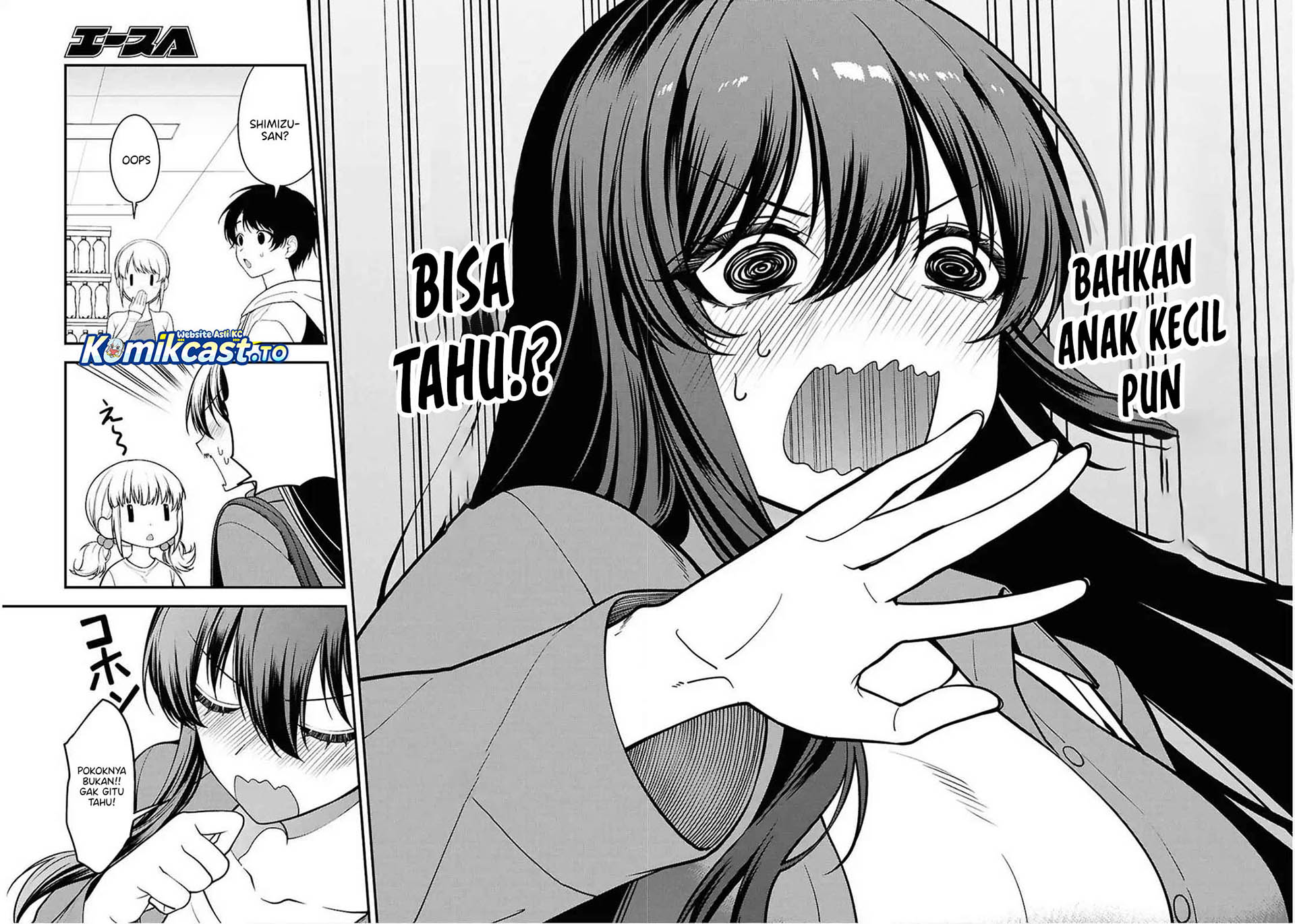 Tonari no Seki no Yankee Shimizu-san ga Kami o Kuroku Sometekita Chapter 13 Bahasa Indonesia