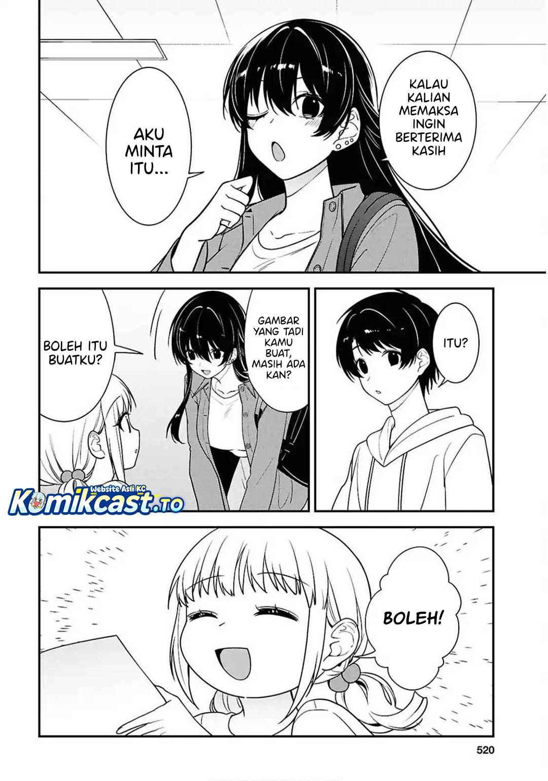 Tonari no Seki no Yankee Shimizu-san ga Kami o Kuroku Sometekita Chapter 13 Bahasa Indonesia