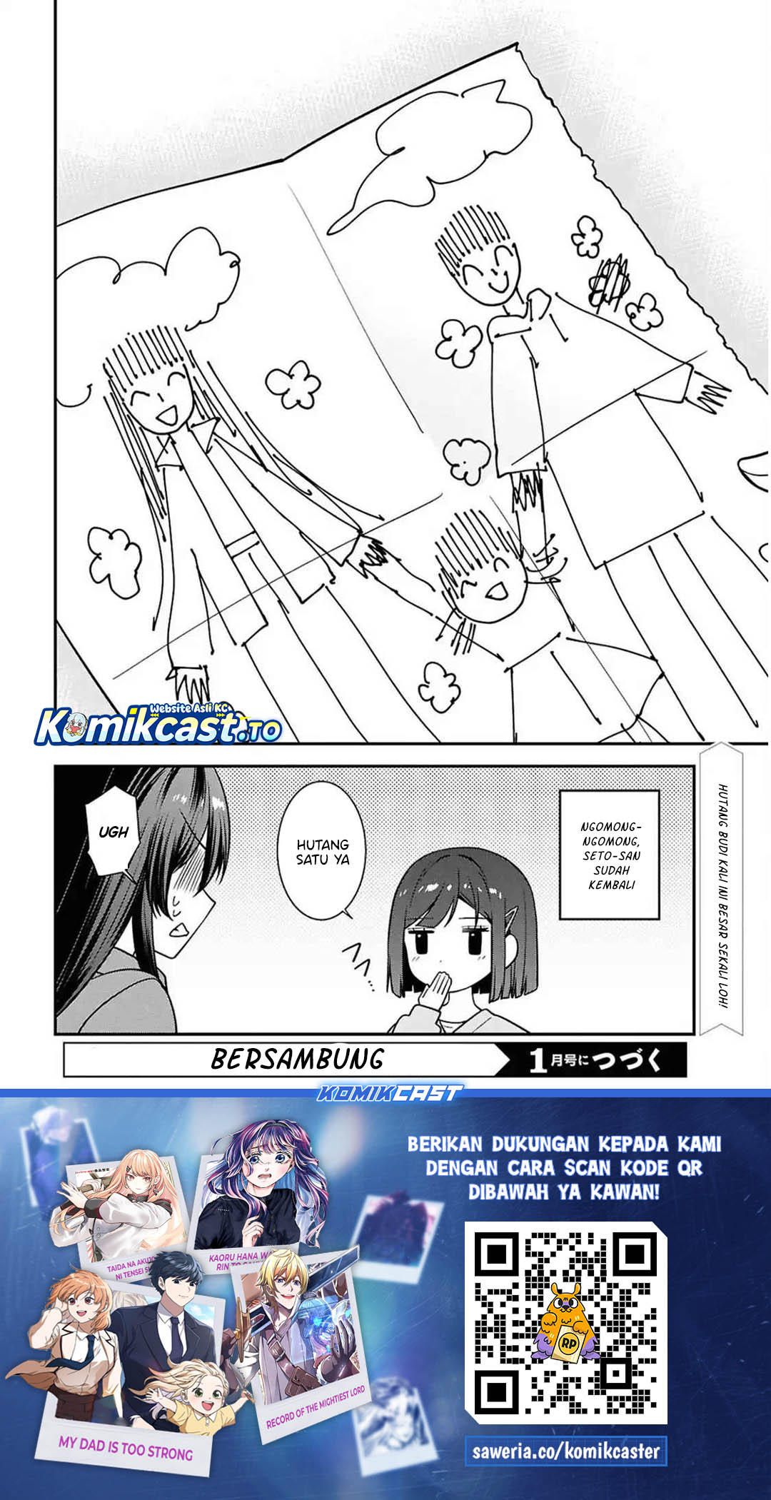 Tonari no Seki no Yankee Shimizu-san ga Kami o Kuroku Sometekita Chapter 13 Bahasa Indonesia