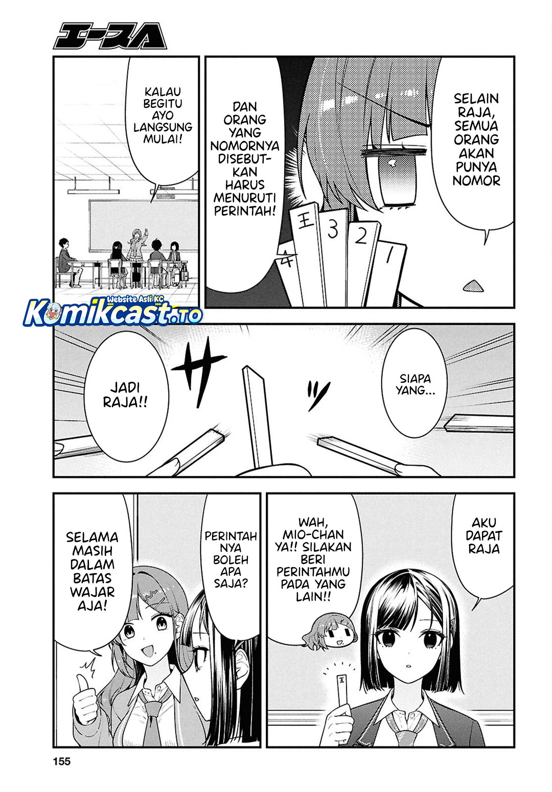 Tonari no Seki no Yankee Shimizu-san ga Kami o Kuroku Sometekita Chapter 14 Bahasa Indonesia