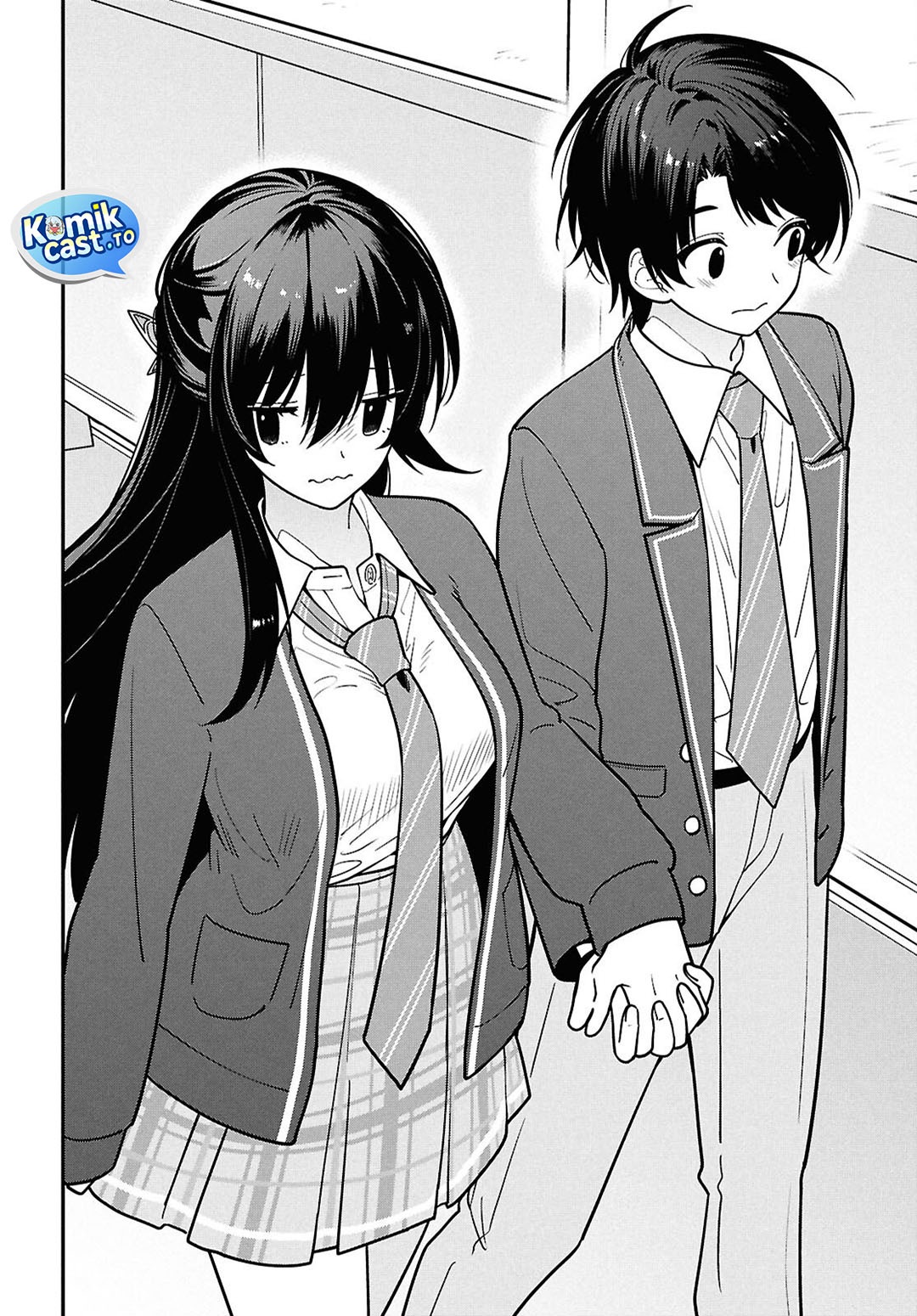Tonari no Seki no Yankee Shimizu-san ga Kami o Kuroku Sometekita Chapter 14 Bahasa Indonesia