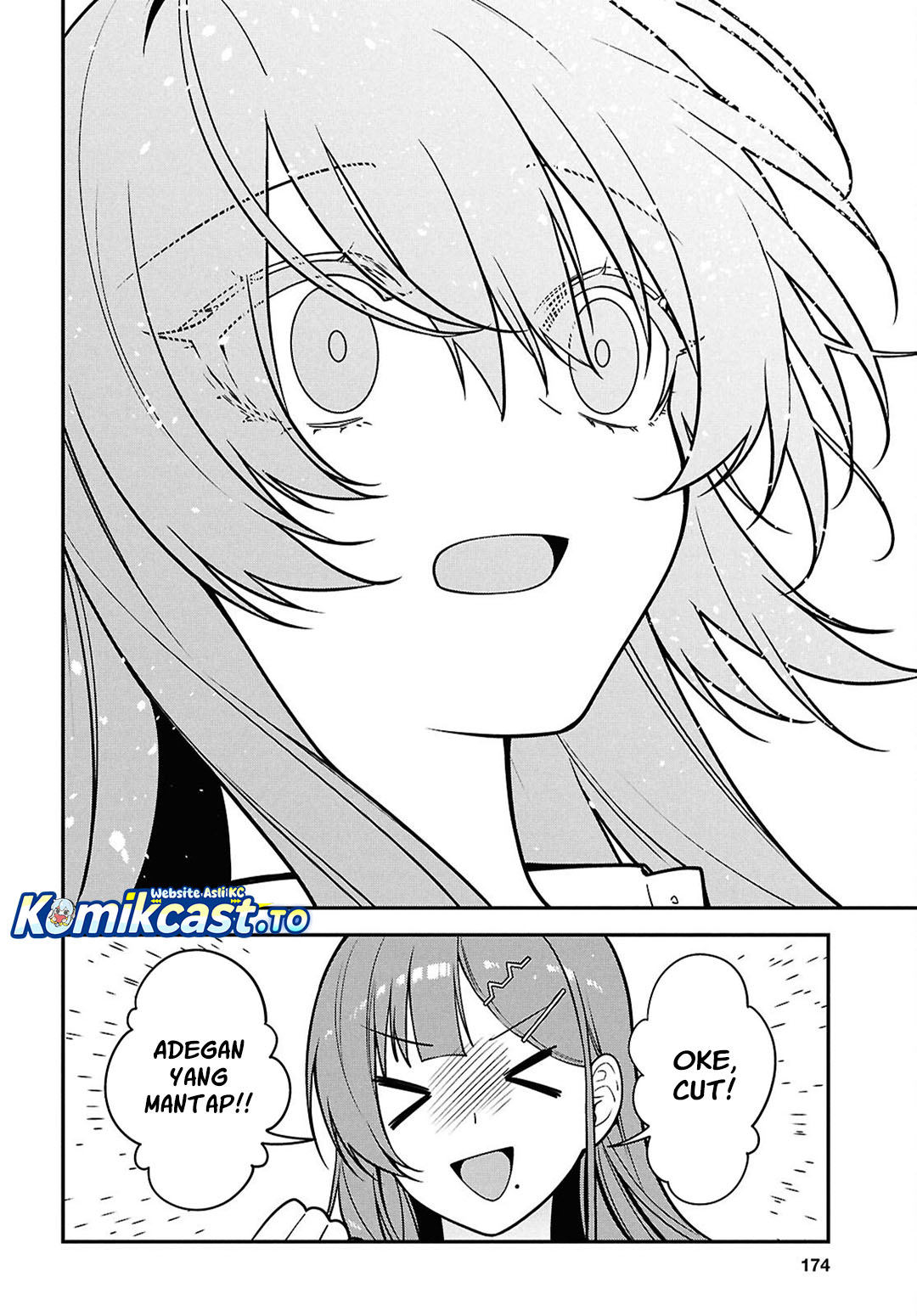Tonari no Seki no Yankee Shimizu-san ga Kami o Kuroku Sometekita Chapter 14 Bahasa Indonesia
