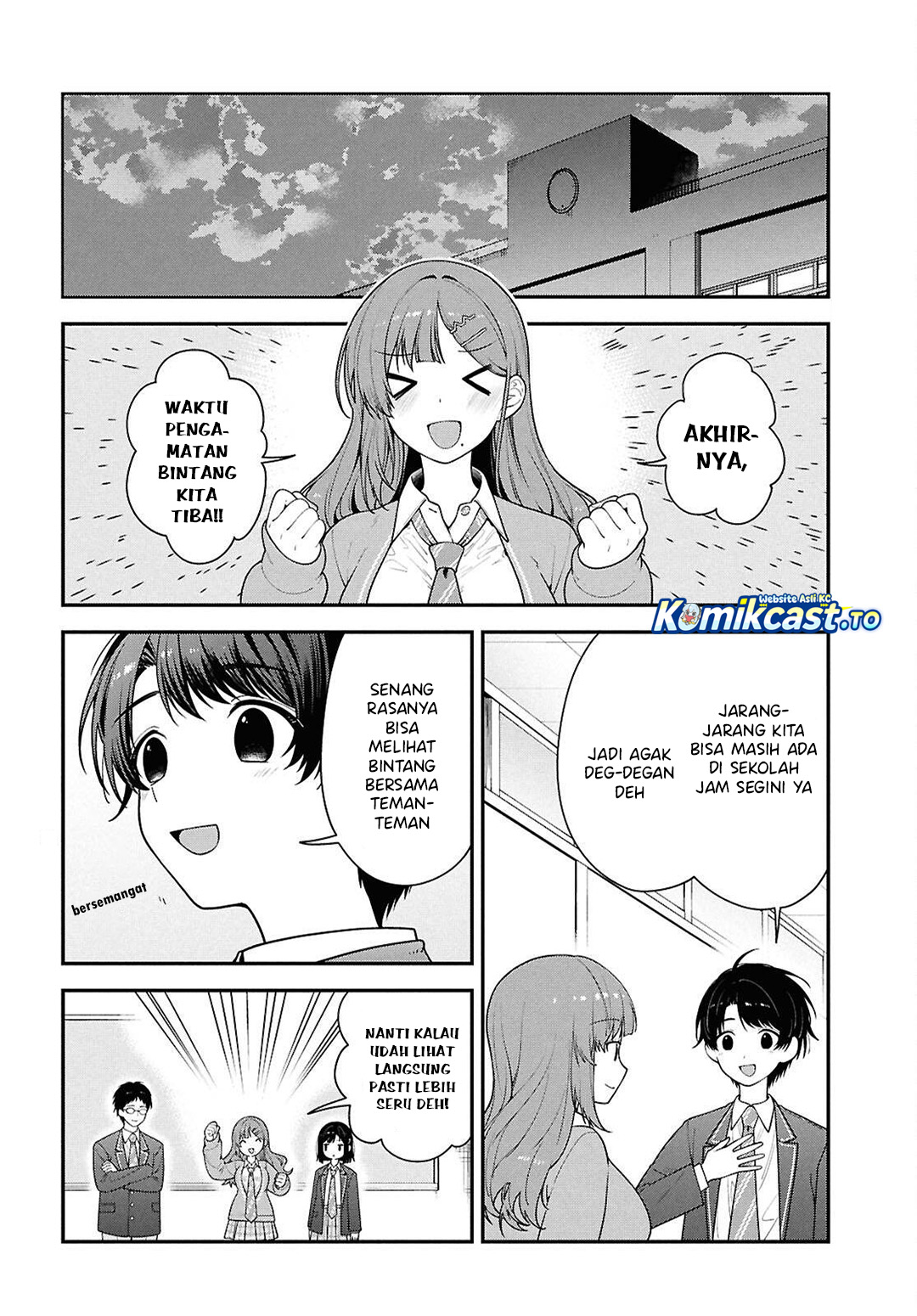 Tonari no Seki no Yankee Shimizu-san ga Kami o Kuroku Sometekita chapter 15