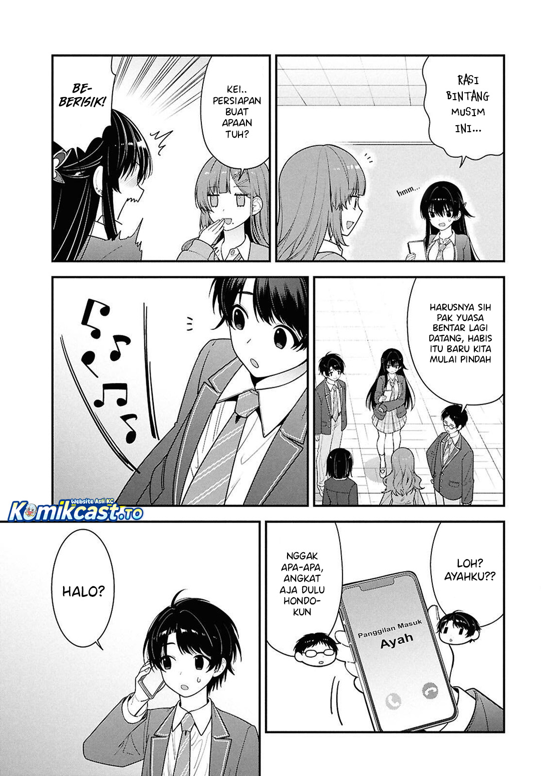 Tonari no Seki no Yankee Shimizu-san ga Kami o Kuroku Sometekita chapter 15