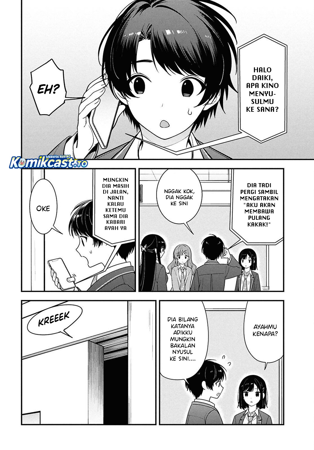 Tonari no Seki no Yankee Shimizu-san ga Kami o Kuroku Sometekita chapter 15