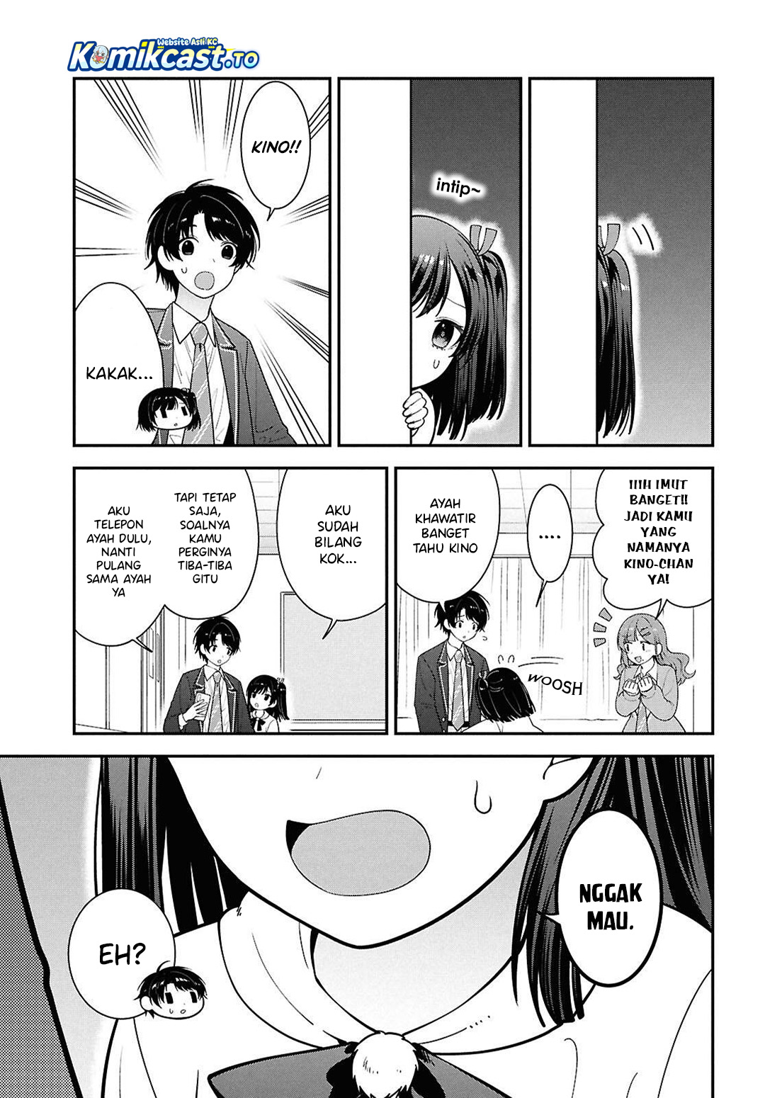 Tonari no Seki no Yankee Shimizu-san ga Kami o Kuroku Sometekita chapter 15