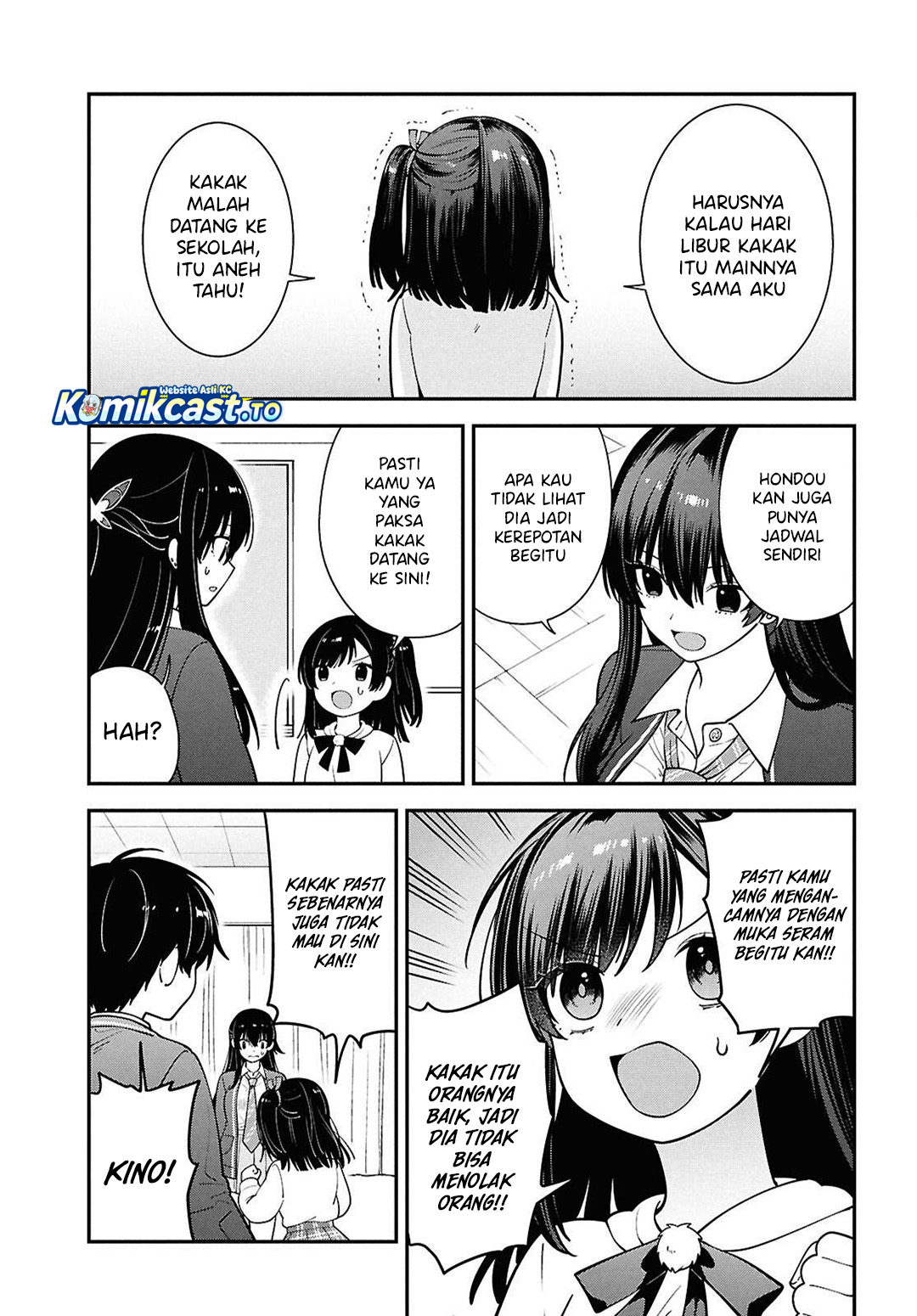 Tonari no Seki no Yankee Shimizu-san ga Kami o Kuroku Sometekita chapter 15