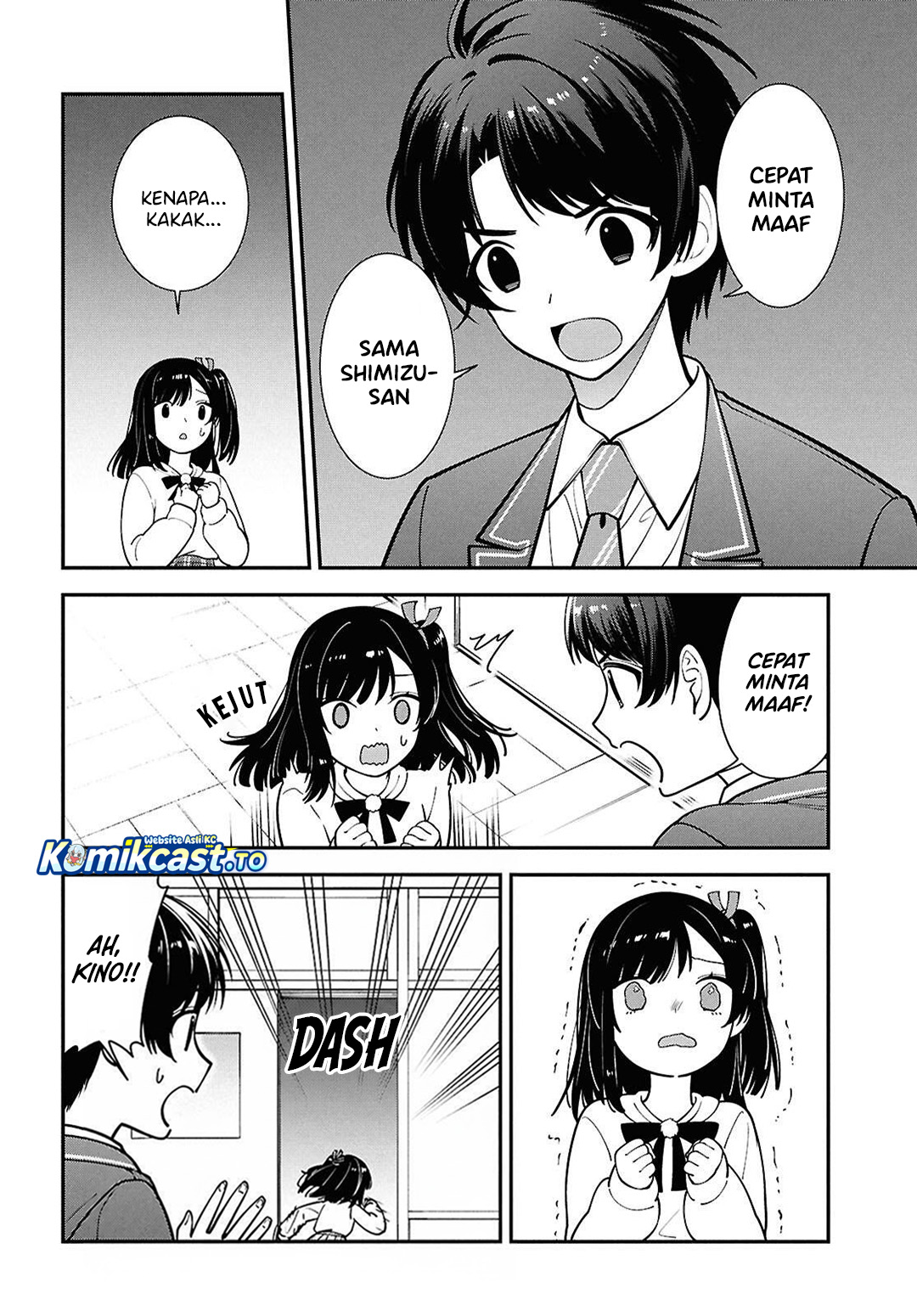 Tonari no Seki no Yankee Shimizu-san ga Kami o Kuroku Sometekita chapter 15