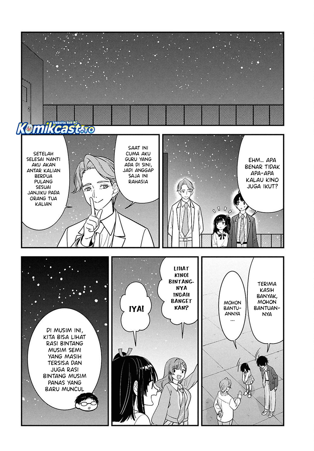 Tonari no Seki no Yankee Shimizu-san ga Kami o Kuroku Sometekita chapter 15