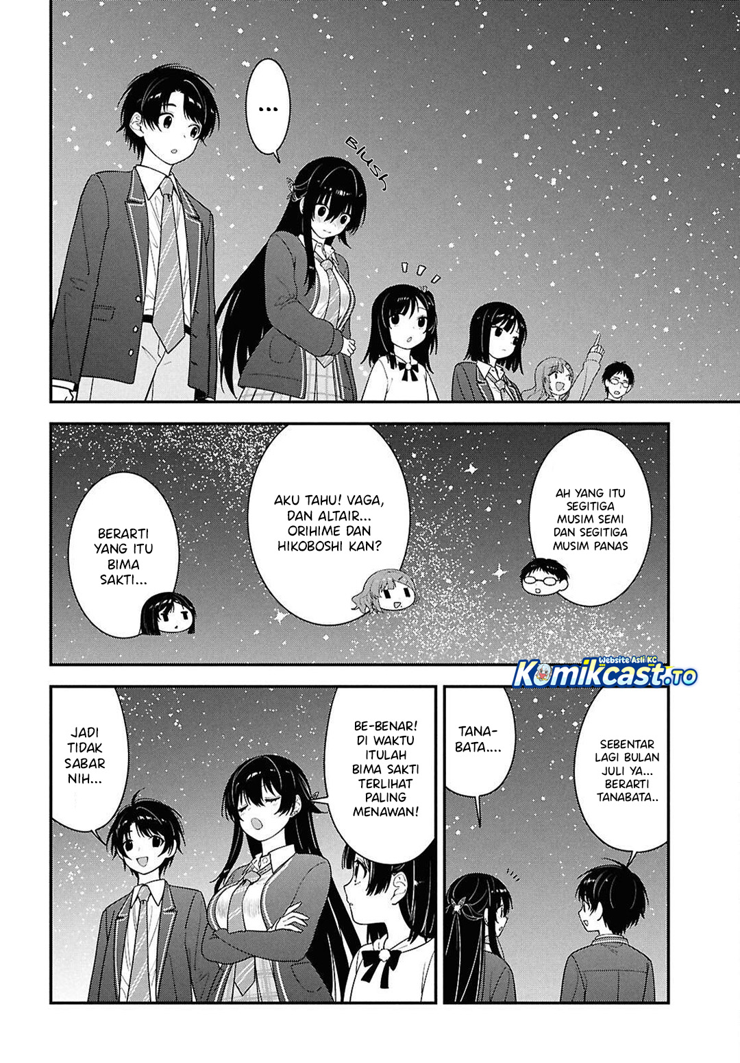 Tonari no Seki no Yankee Shimizu-san ga Kami o Kuroku Sometekita chapter 15