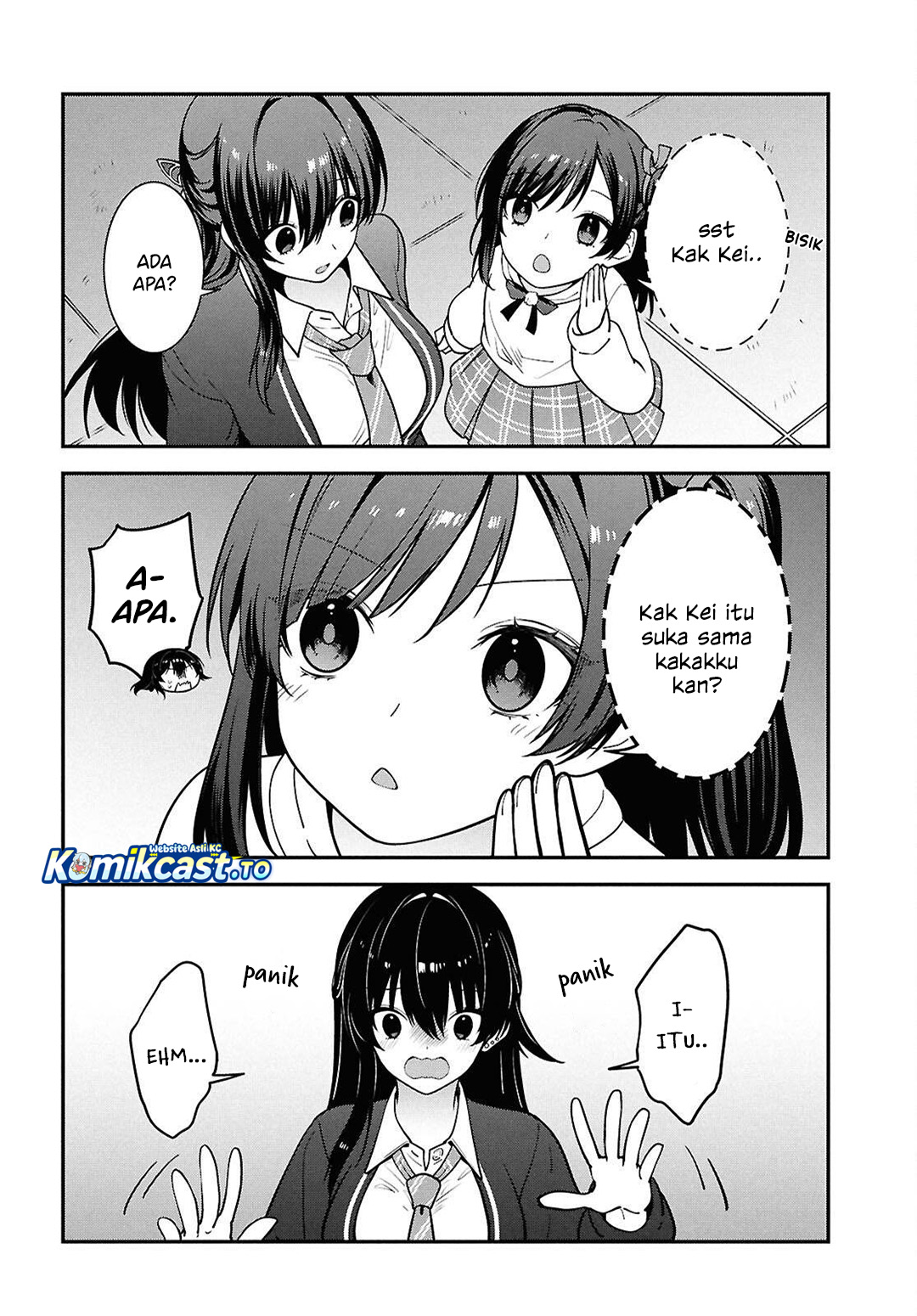 Tonari no Seki no Yankee Shimizu-san ga Kami o Kuroku Sometekita chapter 15