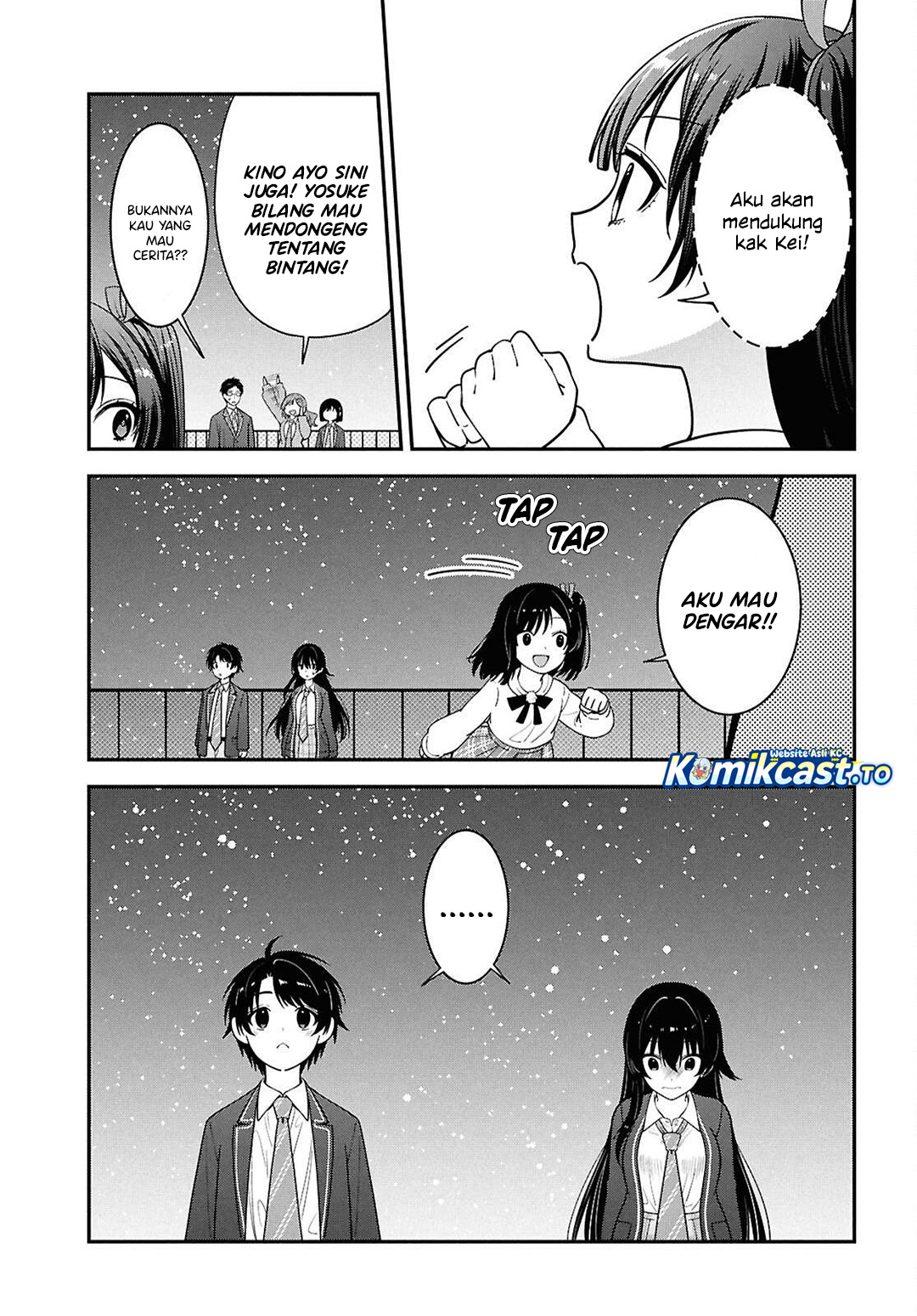 Tonari no Seki no Yankee Shimizu-san ga Kami o Kuroku Sometekita chapter 15