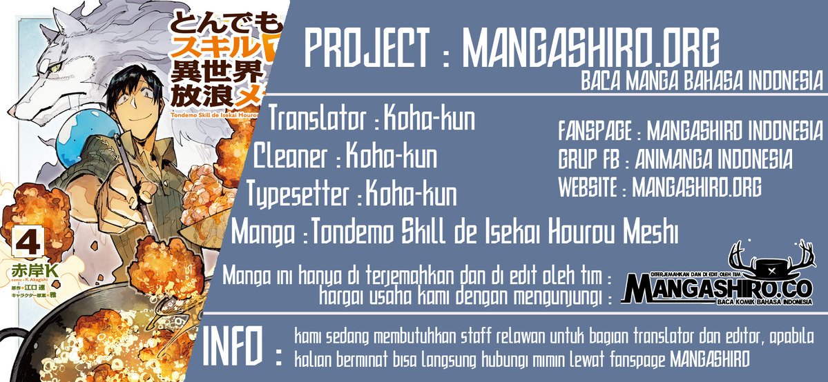 Tondemo Skill de Isekai Hourou Meshi Chapter 33 Bahasa Indonesia