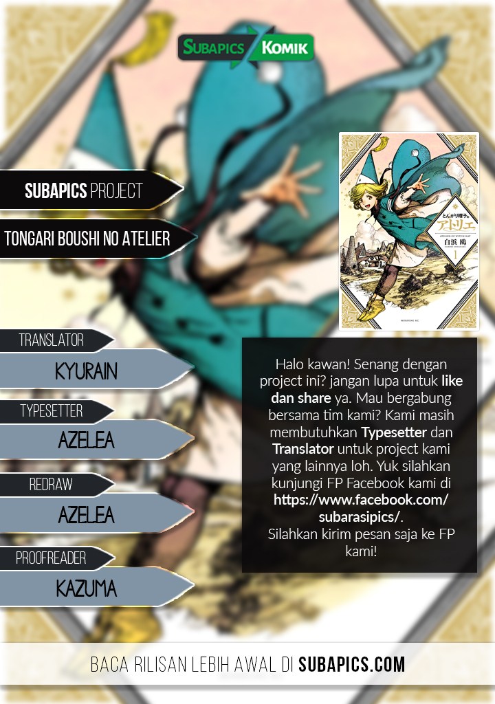 Tongari Boushi no Atelier Chapter 11 Bahasa Indonesia