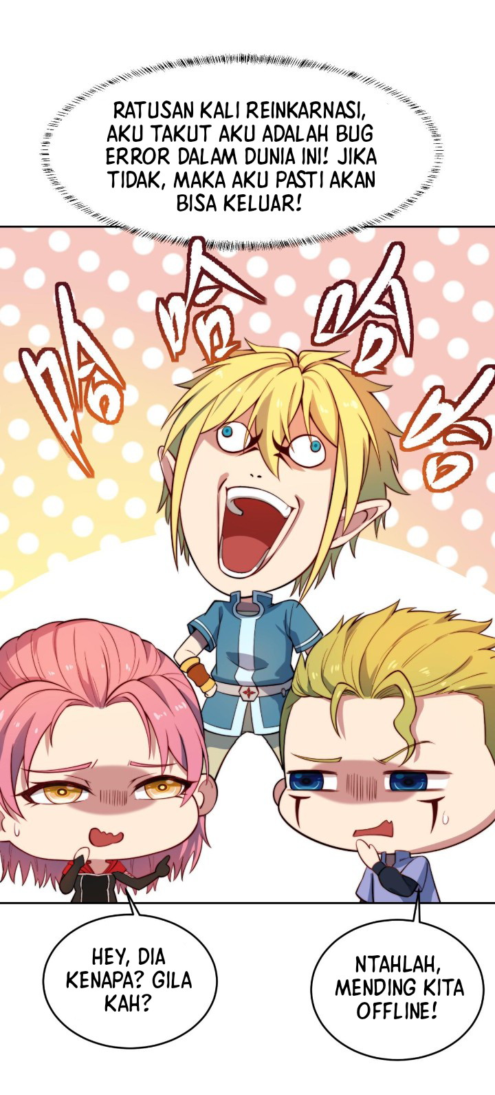 Trapped Inside the Beta Test World for 1000 Years Chapter 18 Bahasa Indonesia