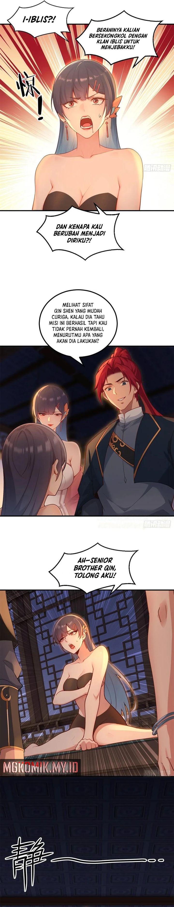 Traveling Through Time and Space to Become an Unlucky NPC: I Have a Wife to Protect Me Chapter 94 Bahasa Indonesia