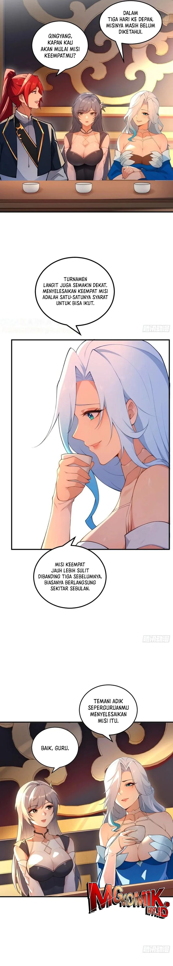 Traveling Through Time and Space to Become an Unlucky NPC: I Have a Wife to Protect Me Chapter 96 Bahasa Indonesia