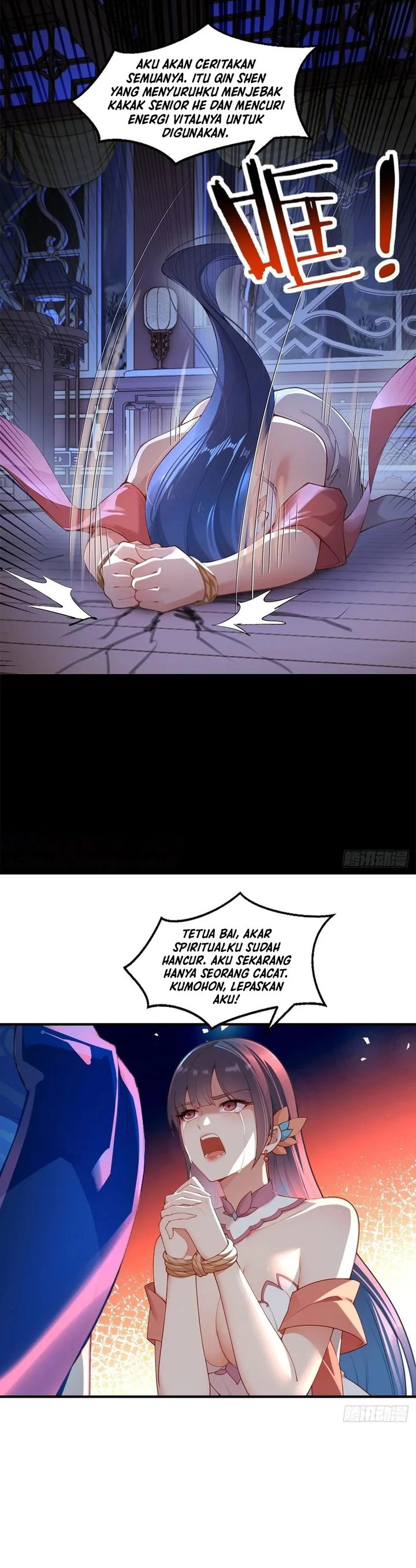 Traveling Through Time and Space to Become an Unlucky NPC: I Have a Wife to Protect Me Chapter 96 Bahasa Indonesia