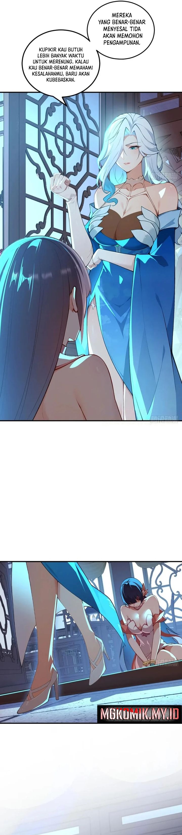 Traveling Through Time and Space to Become an Unlucky NPC: I Have a Wife to Protect Me Chapter 96 Bahasa Indonesia