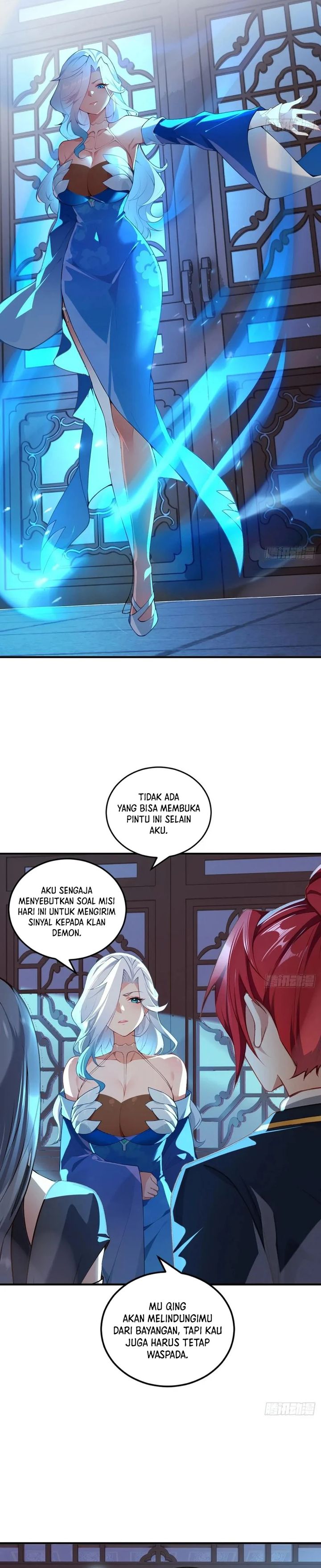 Traveling Through Time and Space to Become an Unlucky NPC: I Have a Wife to Protect Me Chapter 96 Bahasa Indonesia