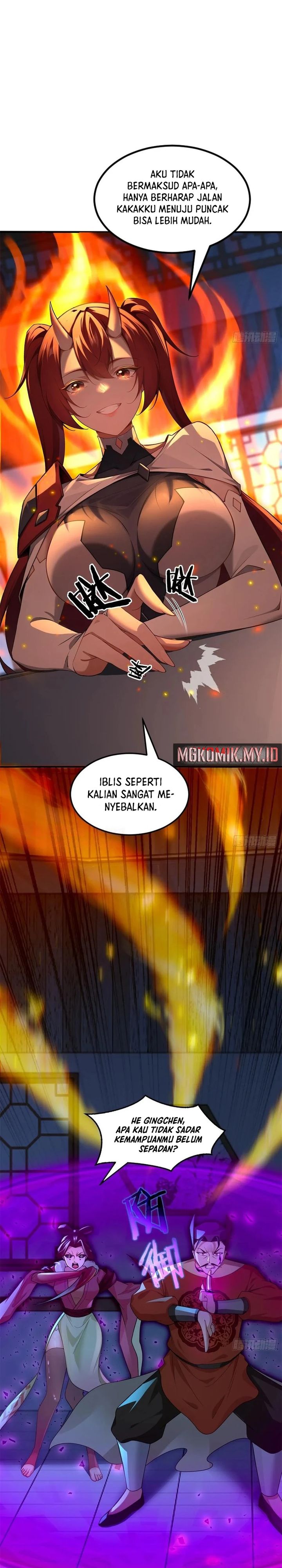 Traveling Through Time and Space to Become an Unlucky NPC: I Have a Wife to Protect Me Chapter 109 Bahasa Indonesia