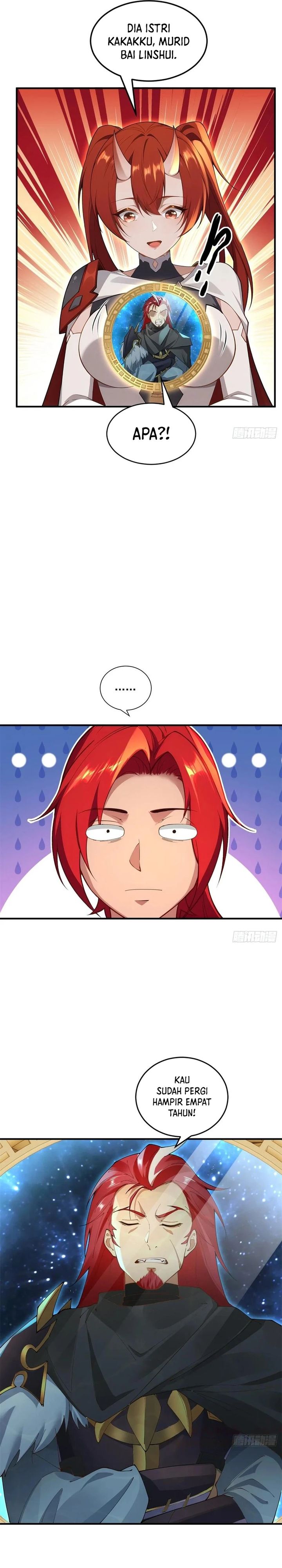 Traveling Through Time and Space to Become an Unlucky NPC: I Have a Wife to Protect Me Chapter 109 Bahasa Indonesia