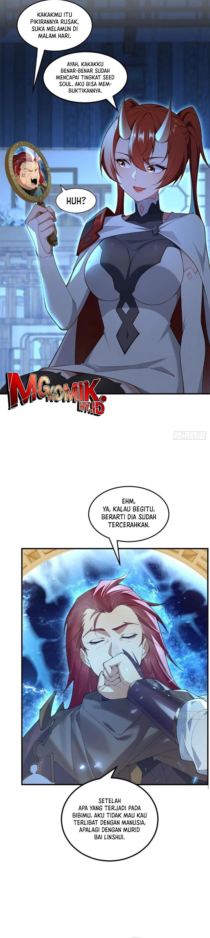 Traveling Through Time and Space to Become an Unlucky NPC: I Have a Wife to Protect Me Chapter 109 Bahasa Indonesia