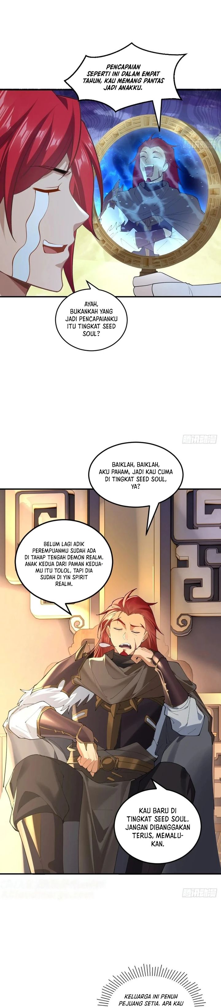 Traveling Through Time and Space to Become an Unlucky NPC: I Have a Wife to Protect Me Chapter 109 Bahasa Indonesia