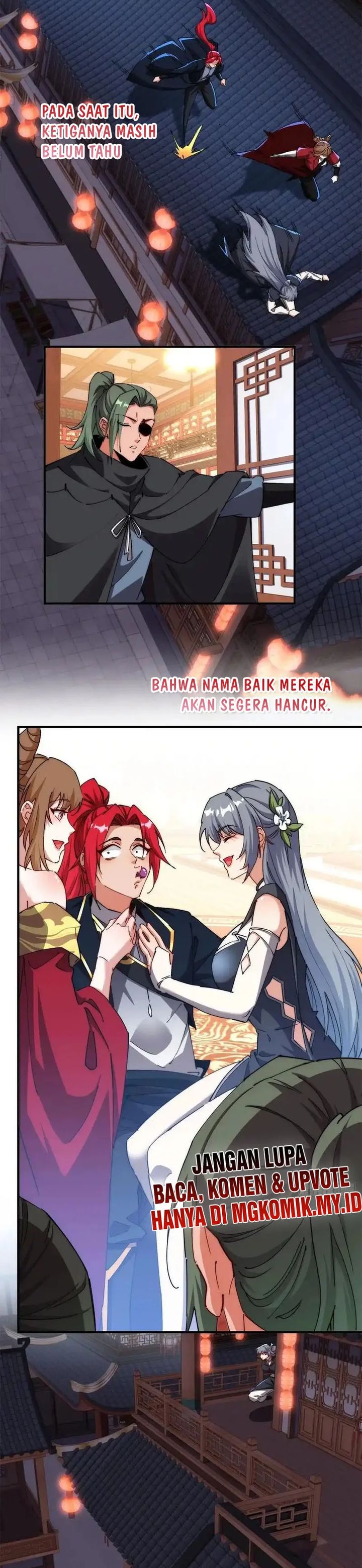 Traveling Through Time and Space to Become an Unlucky NPC: I Have a Wife to Protect Me Chapter 124 Bahasa Indonesia