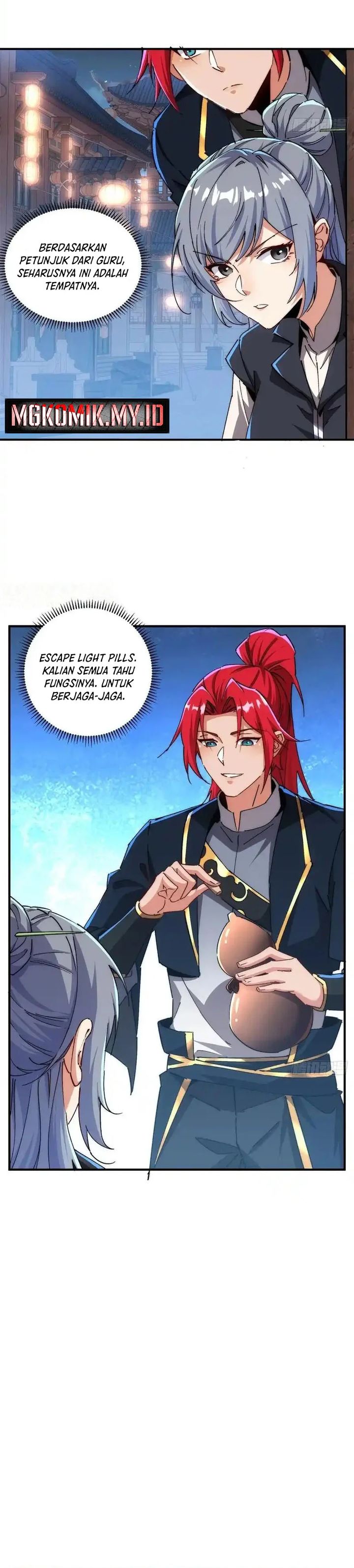 Traveling Through Time and Space to Become an Unlucky NPC: I Have a Wife to Protect Me Chapter 124 Bahasa Indonesia