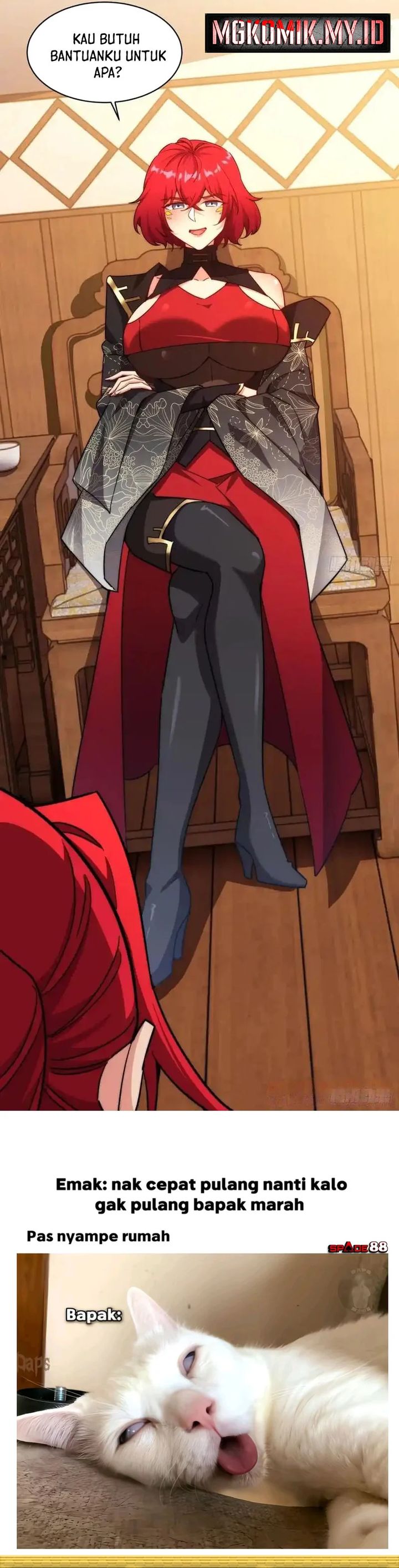 Traveling Through Time and Space to Become an Unlucky NPC: I Have a Wife to Protect Me Chapter 124 Bahasa Indonesia