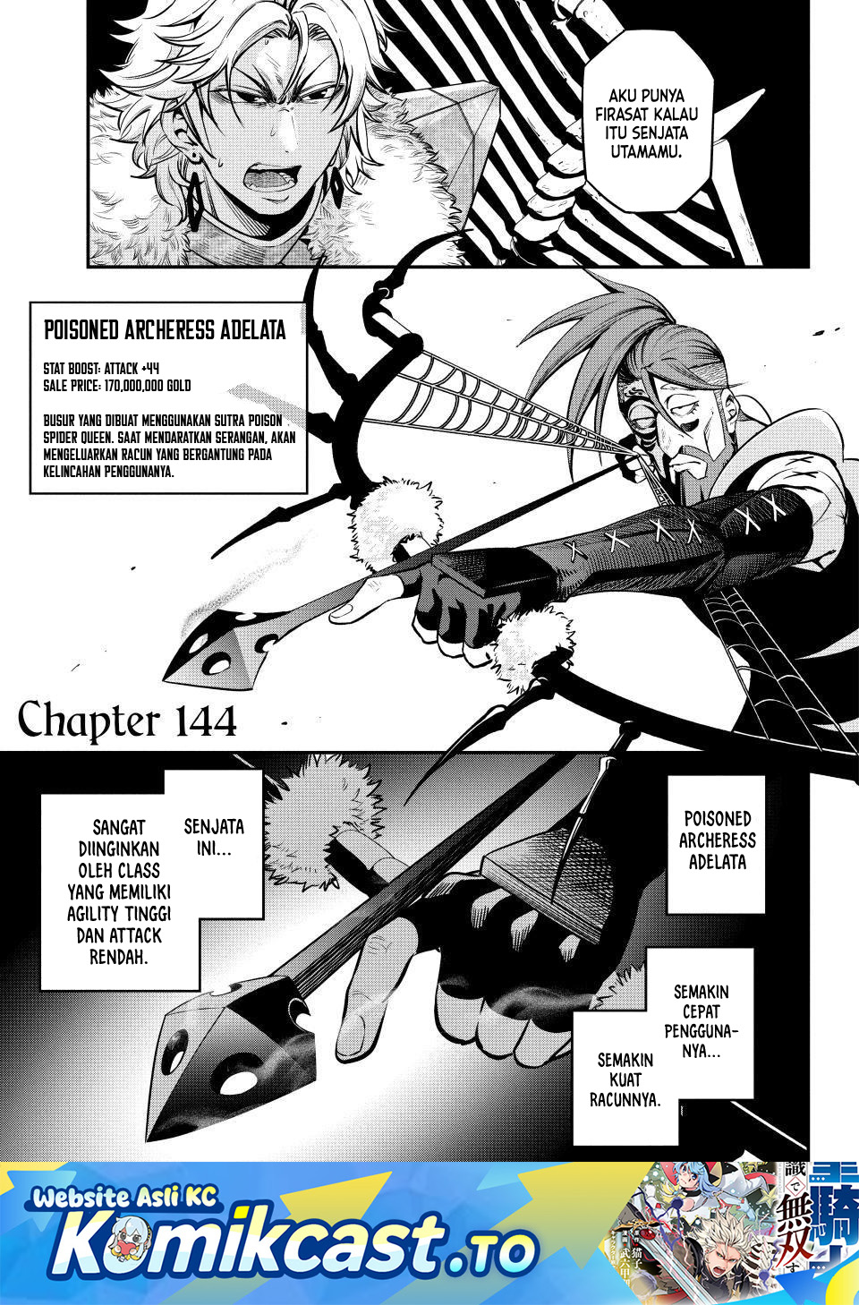 Tsuihou Sareta Tenshou Juu Kishi wa Game Chishiki de Musou Suru Chapter 144 Bahasa Indonesia