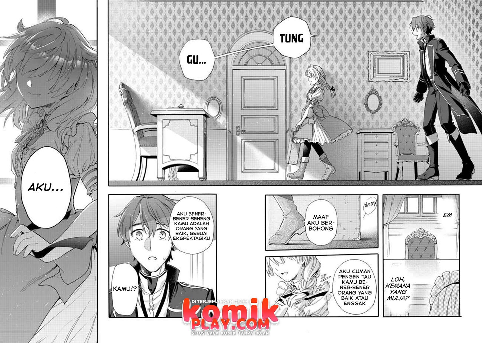 Tsuihou Sareta Bannou Mahou Kenshi wa, Koujou Denka no Shishou Tonaru Chapter 02.1 Bahasa Indonesia
