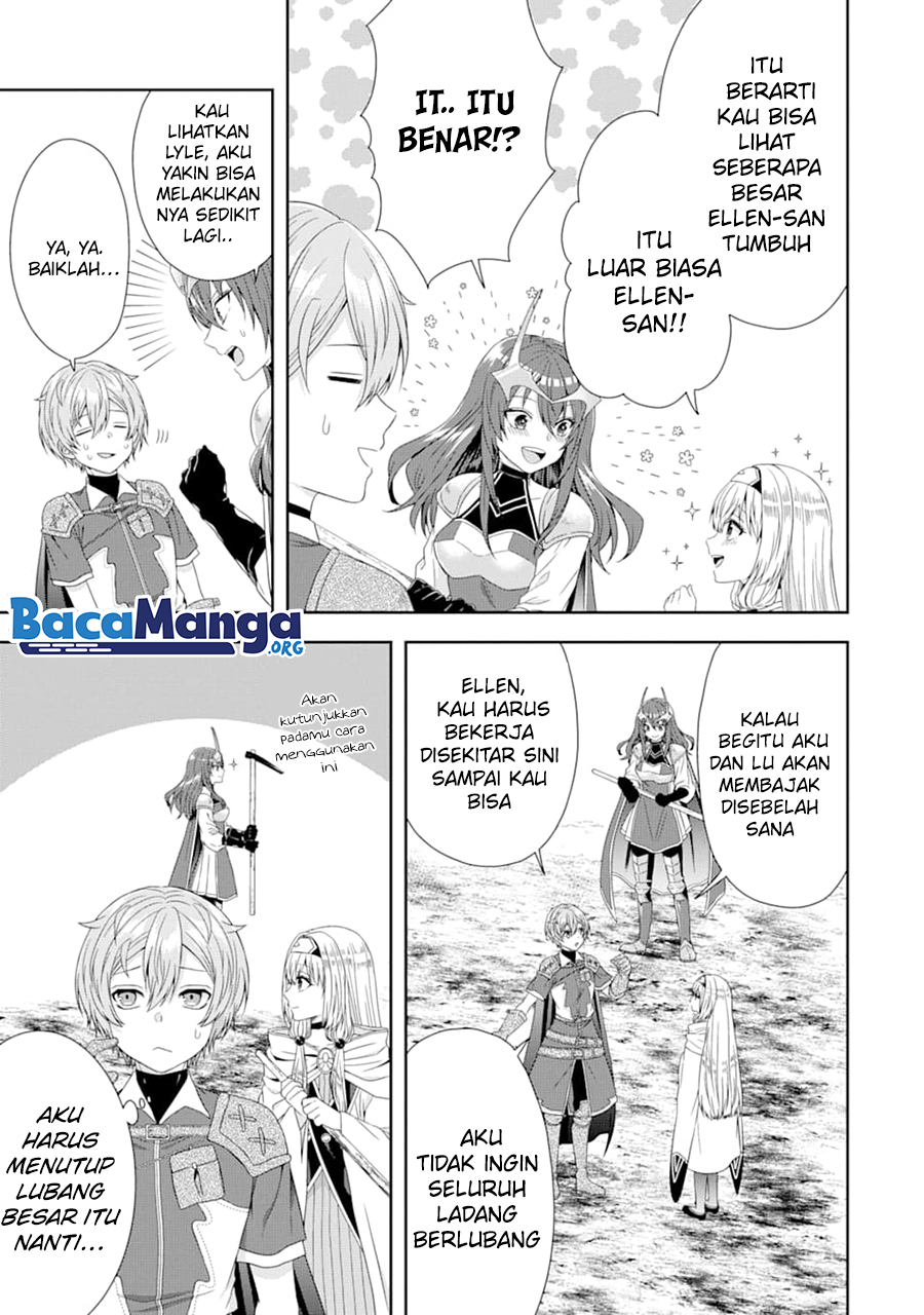 Tensei Ryoushu no Yuuryou Kaitaku: Zensei no Kioku o Ikashite White ni Tsutometara, Yuunou na Jinzai ga Atsumari Sugimashita Chapter 03.1 Bahasa Indonesia