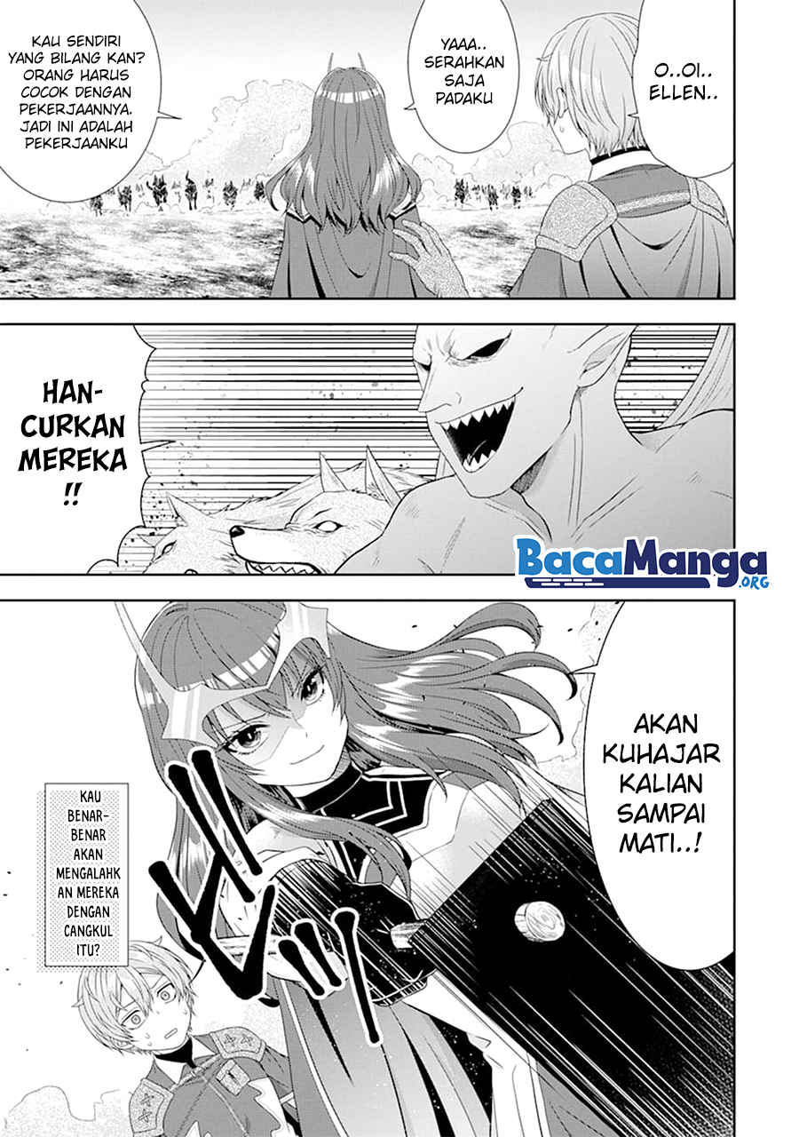Tensei Ryoushu no Yuuryou Kaitaku: Zensei no Kioku o Ikashite White ni Tsutometara, Yuunou na Jinzai ga Atsumari Sugimashita Chapter 03.1 Bahasa Indonesia