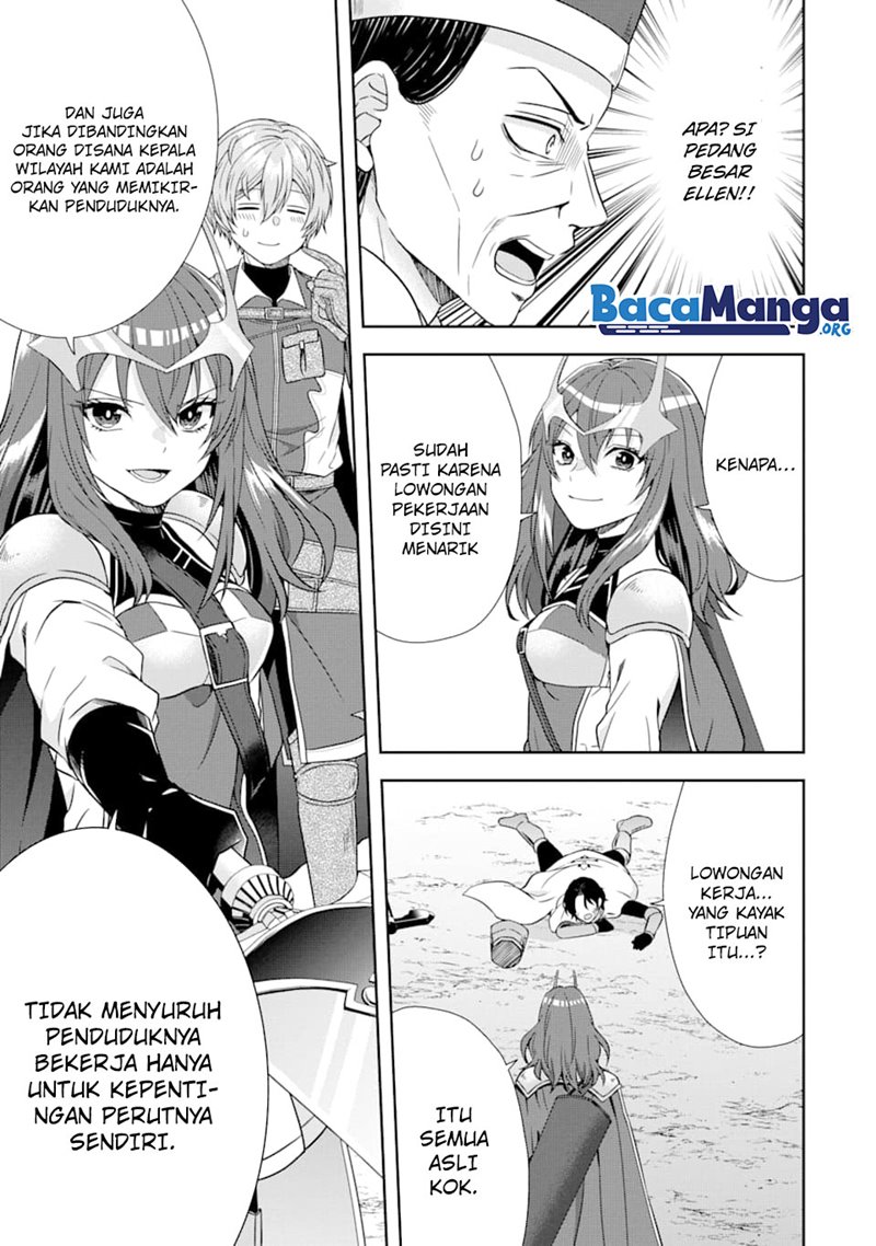 Tensei Ryoushu no Yuuryou Kaitaku: Zensei no Kioku o Ikashite White ni Tsutometara, Yuunou na Jinzai ga Atsumari Sugimashita Chapter 06.2 Bahasa Indonesia