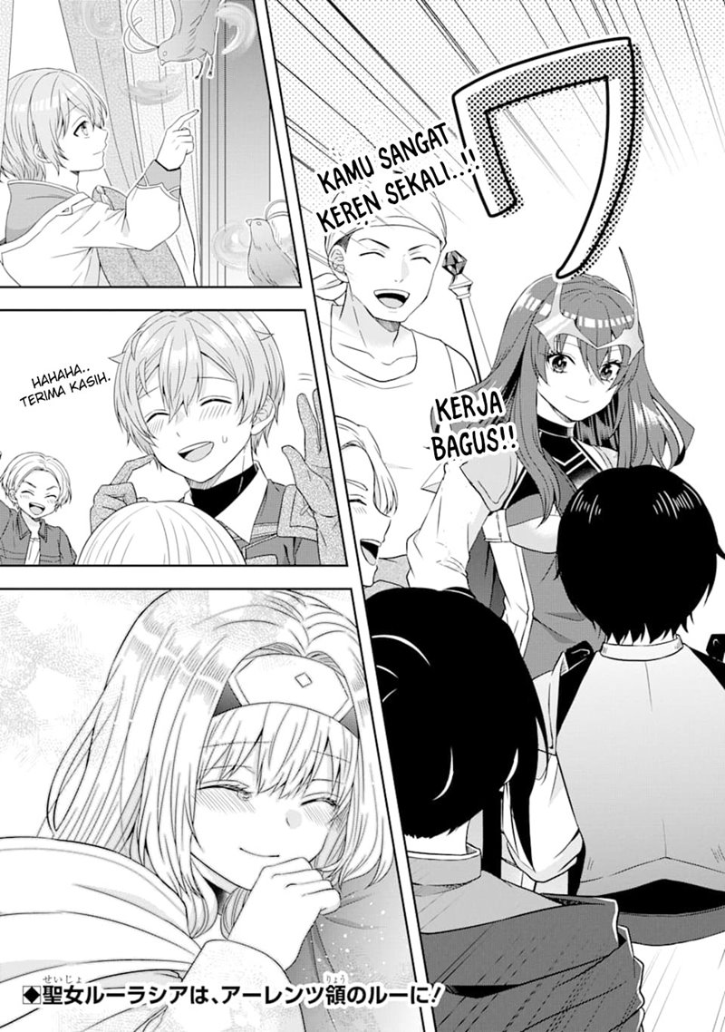 Tensei Ryoushu no Yuuryou Kaitaku: Zensei no Kioku o Ikashite White ni Tsutometara, Yuunou na Jinzai ga Atsumari Sugimashita Chapter 06.2 Bahasa Indonesia