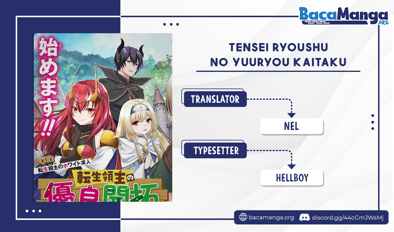 Tensei Ryoushu no Yuuryou Kaitaku: Zensei no Kioku o Ikashite White ni Tsutometara, Yuunou na Jinzai ga Atsumari Sugimashita Chapter 18.2 Bahasa Indonesia