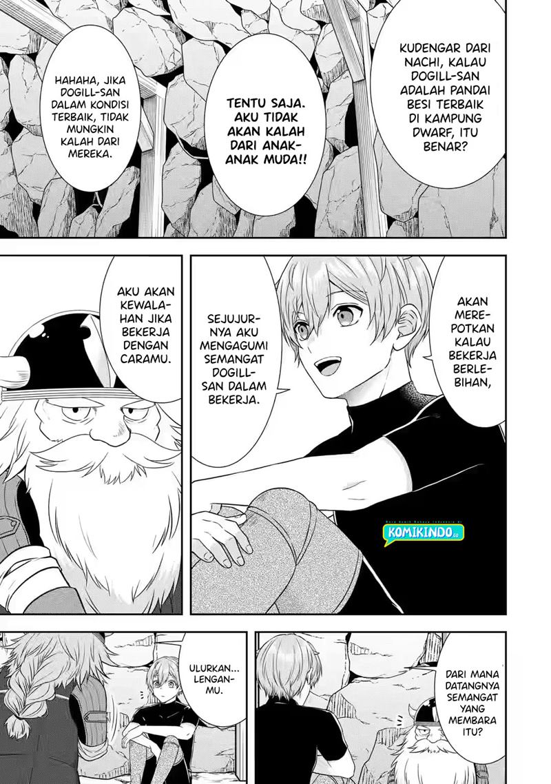 Tensei Ryoushu no Yuuryou Kaitaku: Zensei no Kioku o Ikashite White ni Tsutometara, Yuunou na Jinzai ga Atsumari Sugimashita Chapter 21.2 Bahasa Indonesia