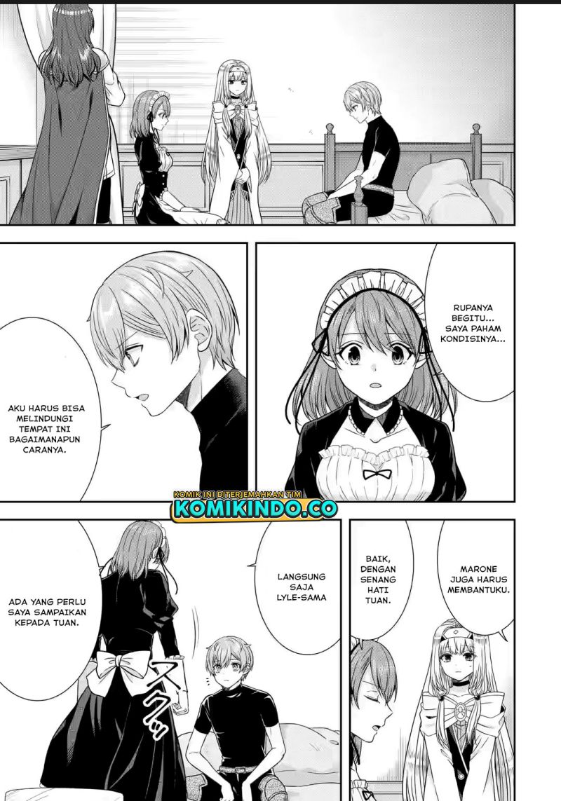 Tensei Ryoushu no Yuuryou Kaitaku: Zensei no Kioku o Ikashite White ni Tsutometara, Yuunou na Jinzai ga Atsumari Sugimashita Chapter 23.3 Bahasa Indonesia