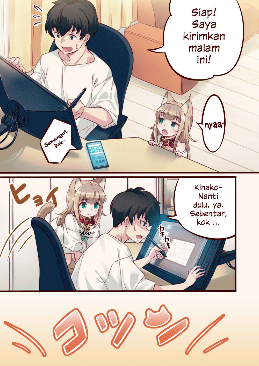 Uchi ni Neko ga Yattekita Chapter 04 Bahasa Indonesia