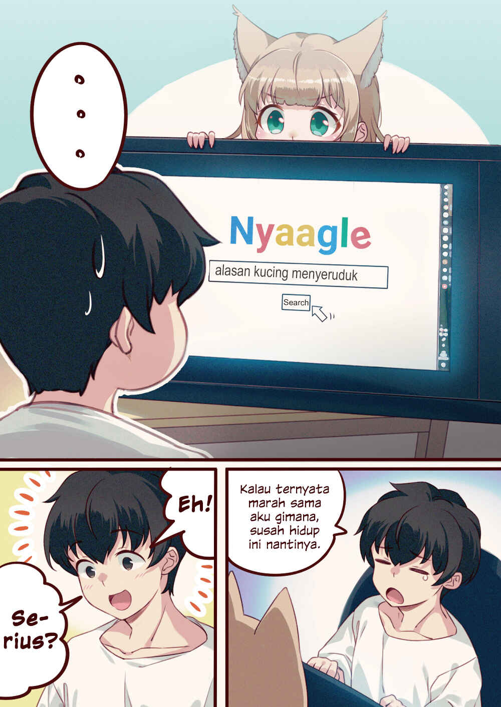 Uchi ni Neko ga Yattekita Chapter 04 Bahasa Indonesia