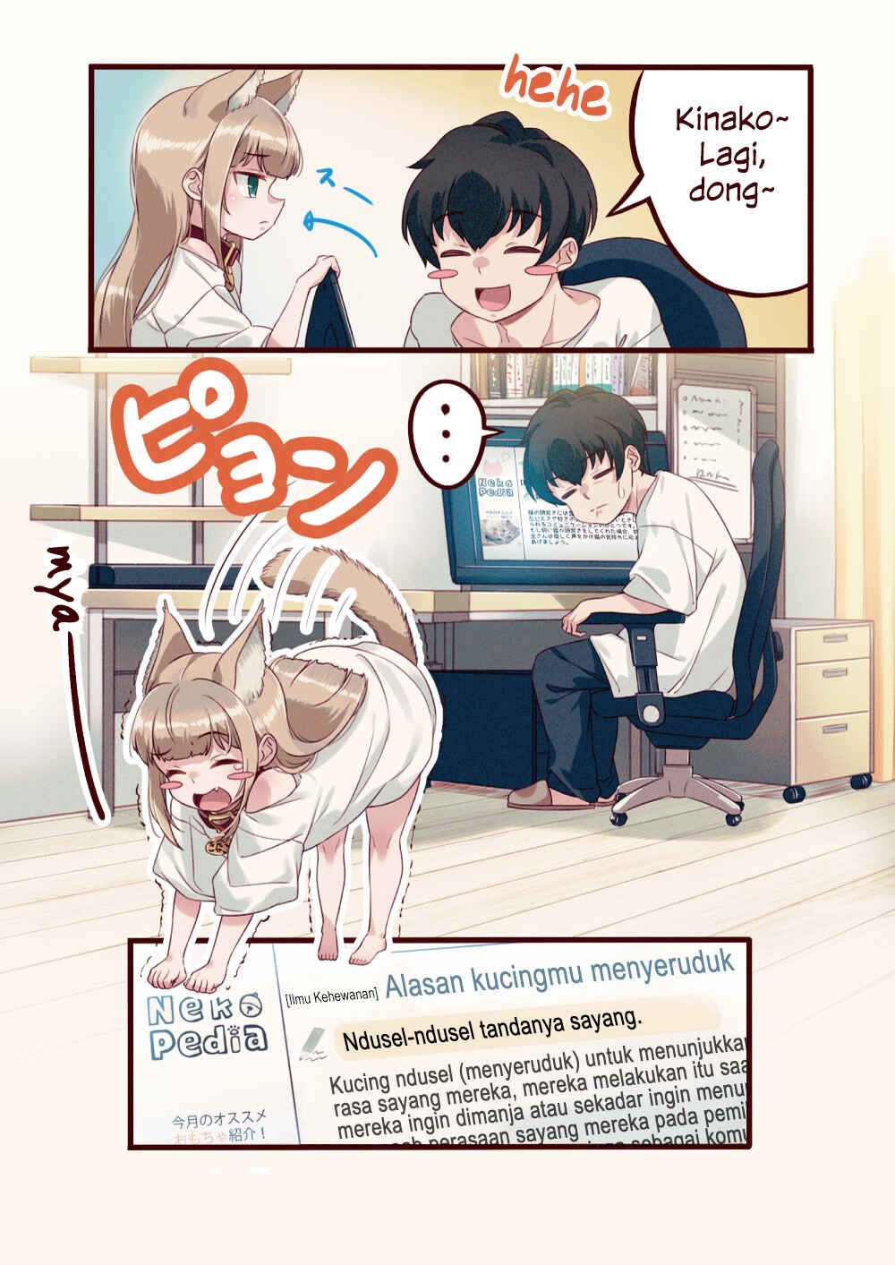 Uchi ni Neko ga Yattekita Chapter 04 Bahasa Indonesia