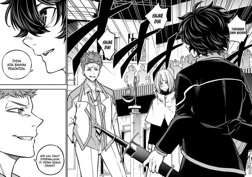 Umarekawatta Kensei Kenshi ga Reiguu sareru Majutsu Shijou Shugi no Gakuen de Musou suru chapter 3