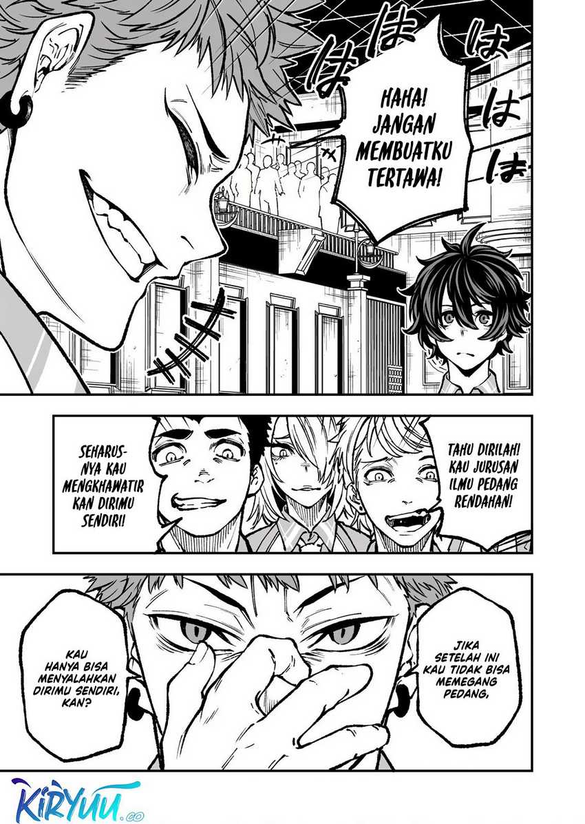 Umarekawatta Kensei Kenshi ga Reiguu sareru Majutsu Shijou Shugi no Gakuen de Musou suru chapter 3