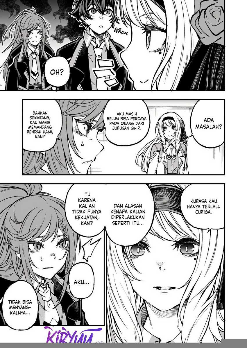 Umarekawatta Kensei Kenshi ga Reiguu sareru Majutsu Shijou Shugi no Gakuen de Musou suru chapter 5
