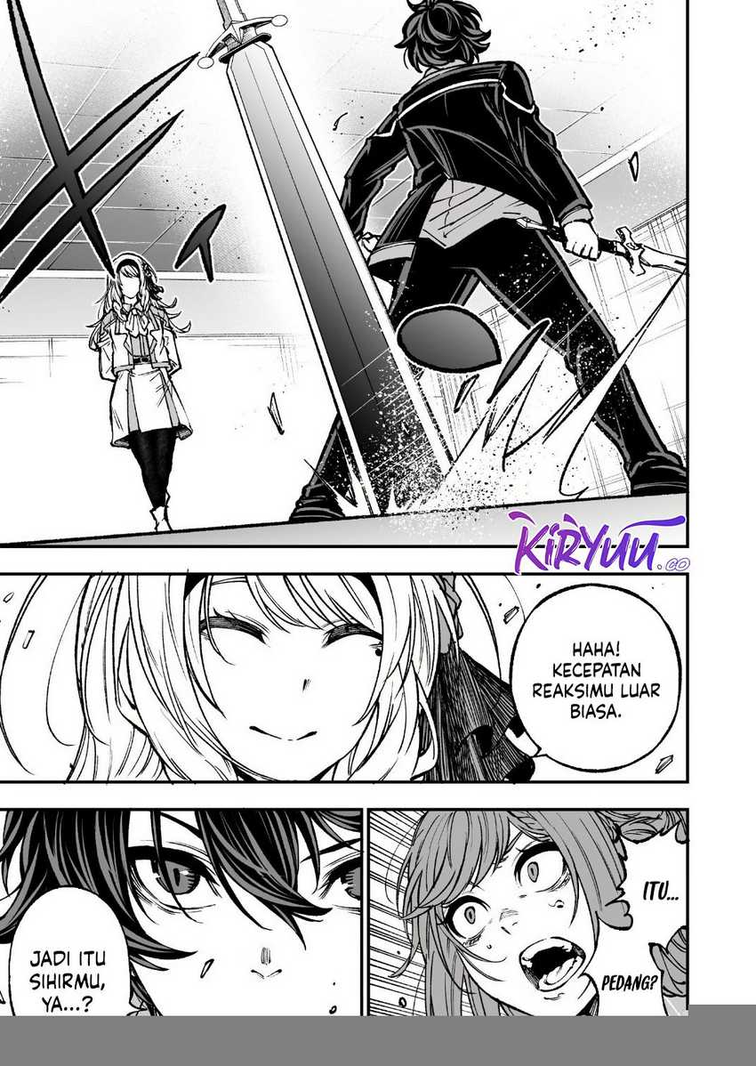 Umarekawatta Kensei Kenshi ga Reiguu sareru Majutsu Shijou Shugi no Gakuen de Musou suru chapter 5