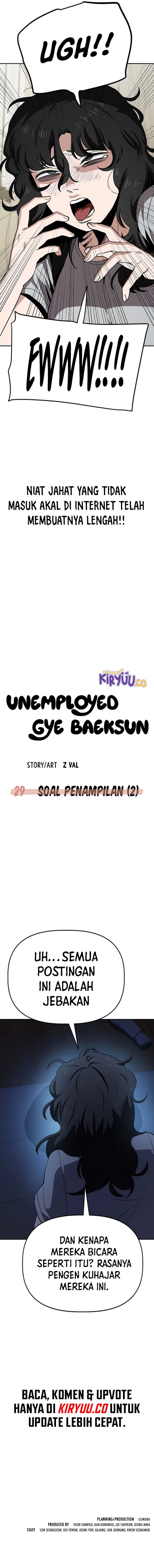 Unemployed Gye Baek Soon Chapter 29 Bahasa Indonesia